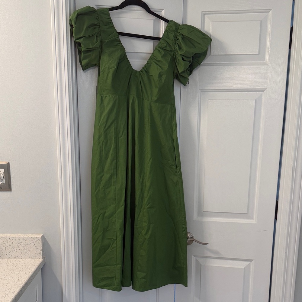 Abercrombie & Fitch Olive Midi Dress
